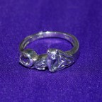 Celtic Cat Amethyst Silver Ring